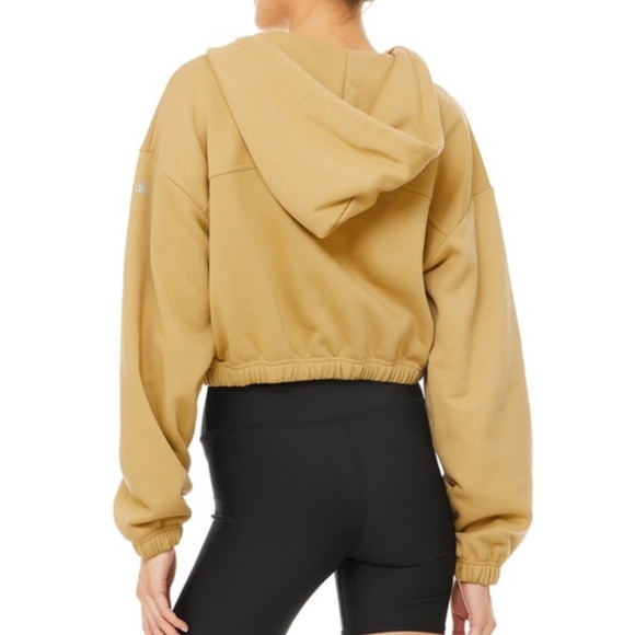 ALO Yoga Alo‎ Stadium Half Zip Cropped Hoodie Size Small - Picture 2 of 7